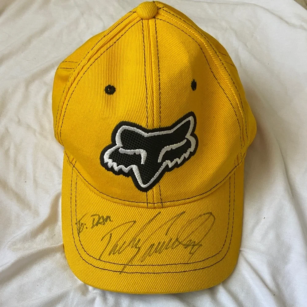 Fox Racing Ricky Carmichael Signed Cap - Picture 1 of 7